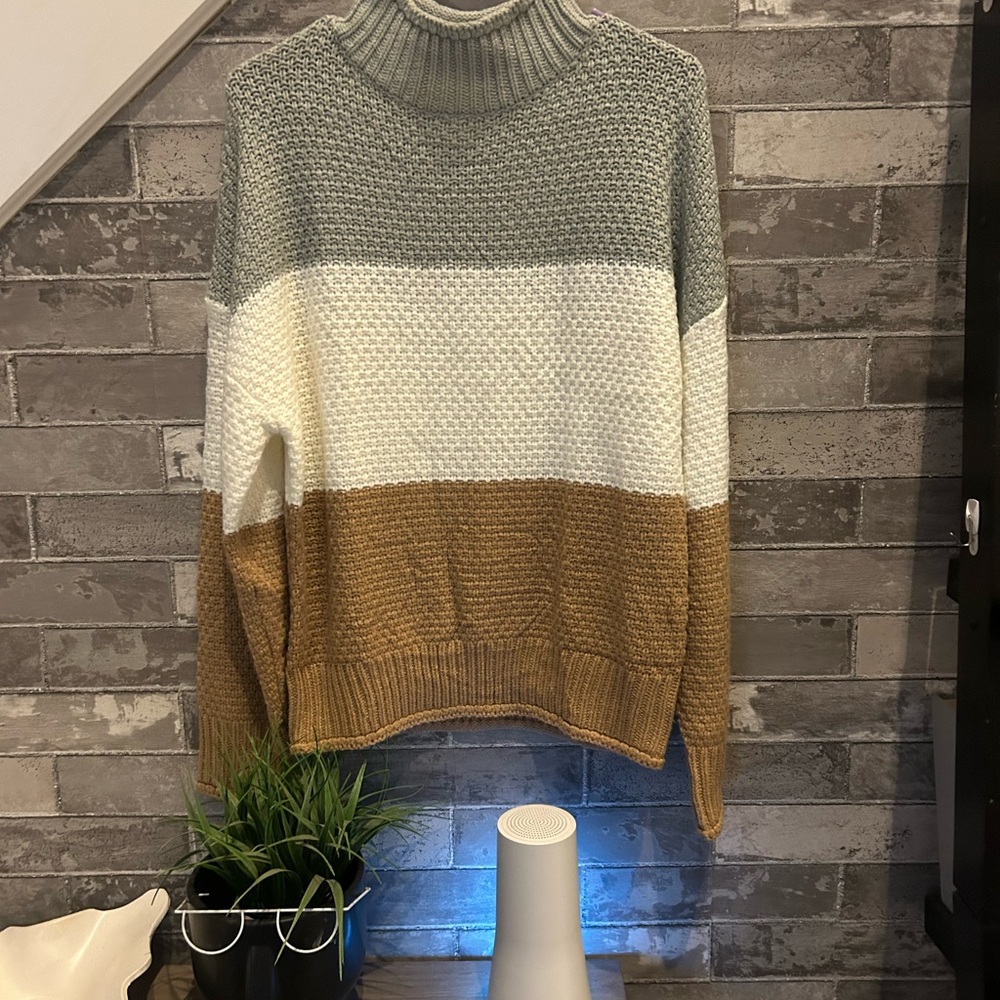 Zesica Gray Knit Sweater